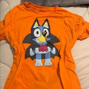 Orange Halloween Shirt with Bluey